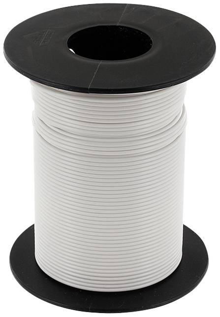 Econ connect KL025WS50 Litze 1 x 0.25 mm² Weiß 50 m