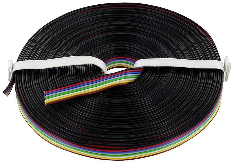 Econ connect KL8X025FARB10 Litze 8 x 0.25mm² Schwarz, Rot, Blau, Grau, Grün, Weiß, Gelb, Braun 10m