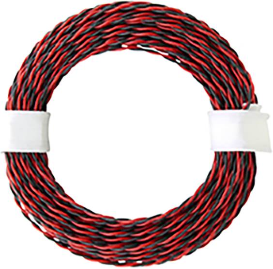 Econ connect KZL2X004RTSW10 Litze 2 x 0.04 mm² Rot/Schwarz 10 m