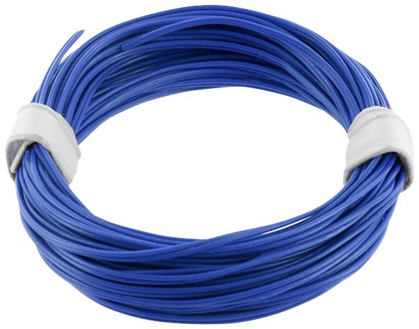 Econ connect KZL2X008BL5 Litze 2 x 0.08 mm² Blau 5 m