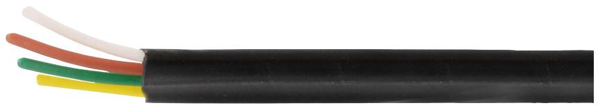 Econ connect MPFK4SW Flachbandkabel Schwarz 100 m