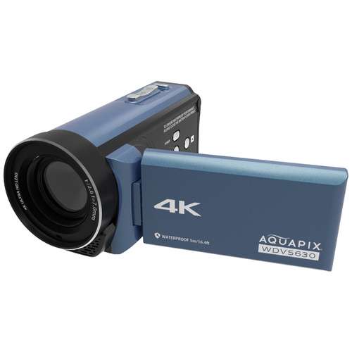 Aquapix WDV5630 GreyBlue Camcorder 7.6 cm 3 Zoll 13 Megapixel Grau-Blau