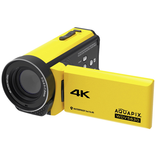Aquapix WDV5630 Yellow Camcorder 7.6 cm 3 Zoll 13 Megapixel Gelb