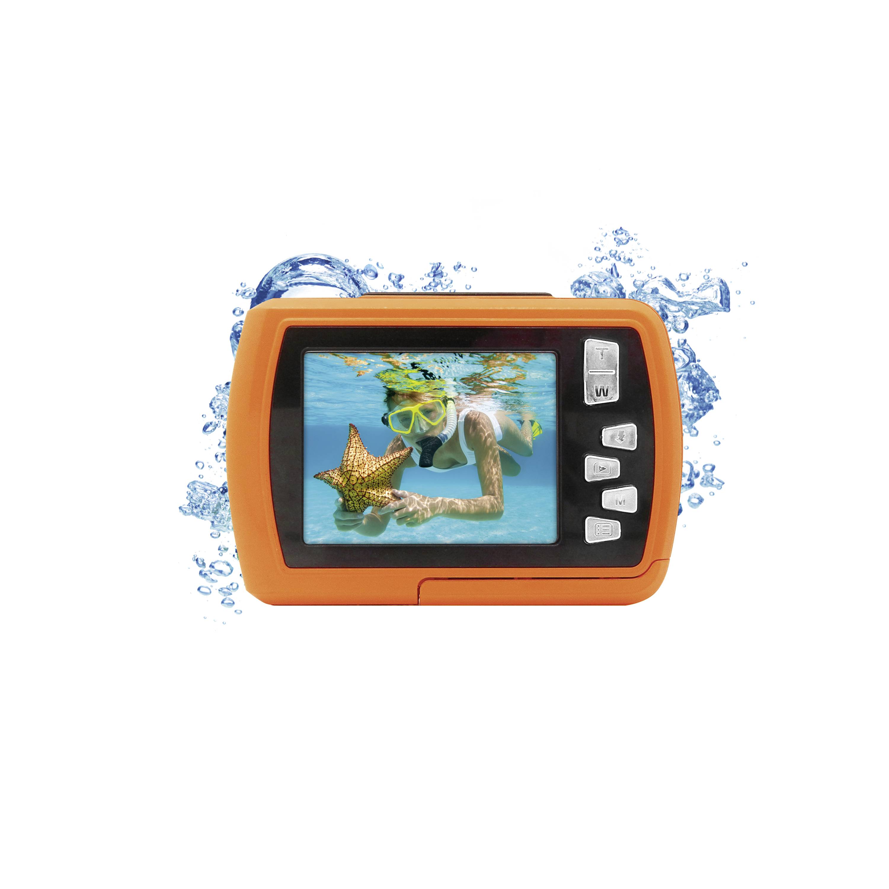 Aquapix W2024 Splash Orange Digitalkamera 16 Megapixel Orange Wasserdicht