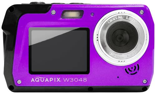 Easypix Aquapix W3048 I Edge violet Digitalkamera 48 Megapixel Violett Unterwasserkamera, Frontdispl  - Onlineshop Voelkner