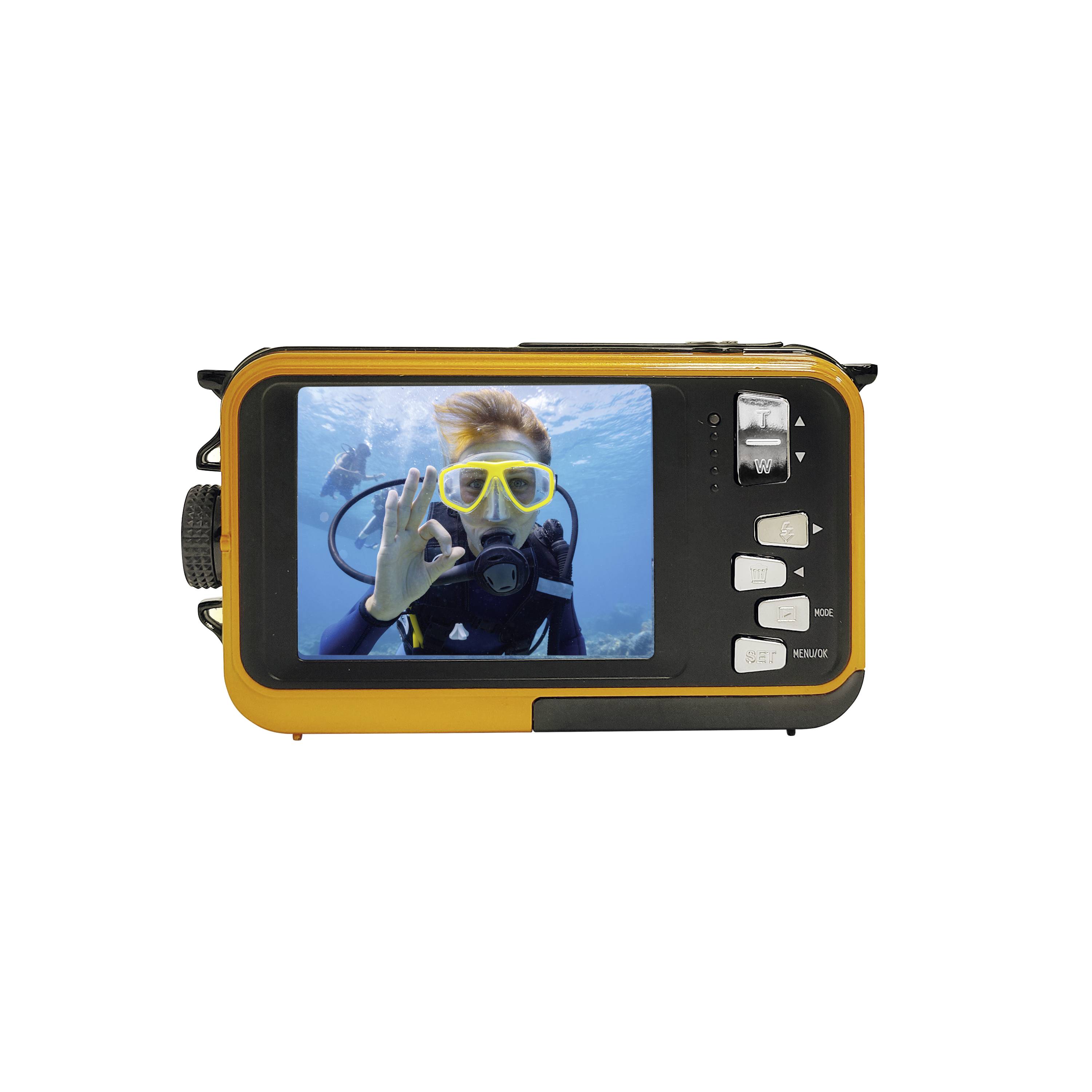 Aquapix W3027-O Wave Orange Digitalkamera 5 Megapixel Orange Wasserdicht