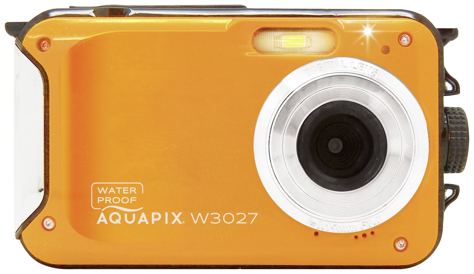 Aquapix W3027-O Wave Orange Digitalkamera 5 Megapixel Orange Wasserdicht