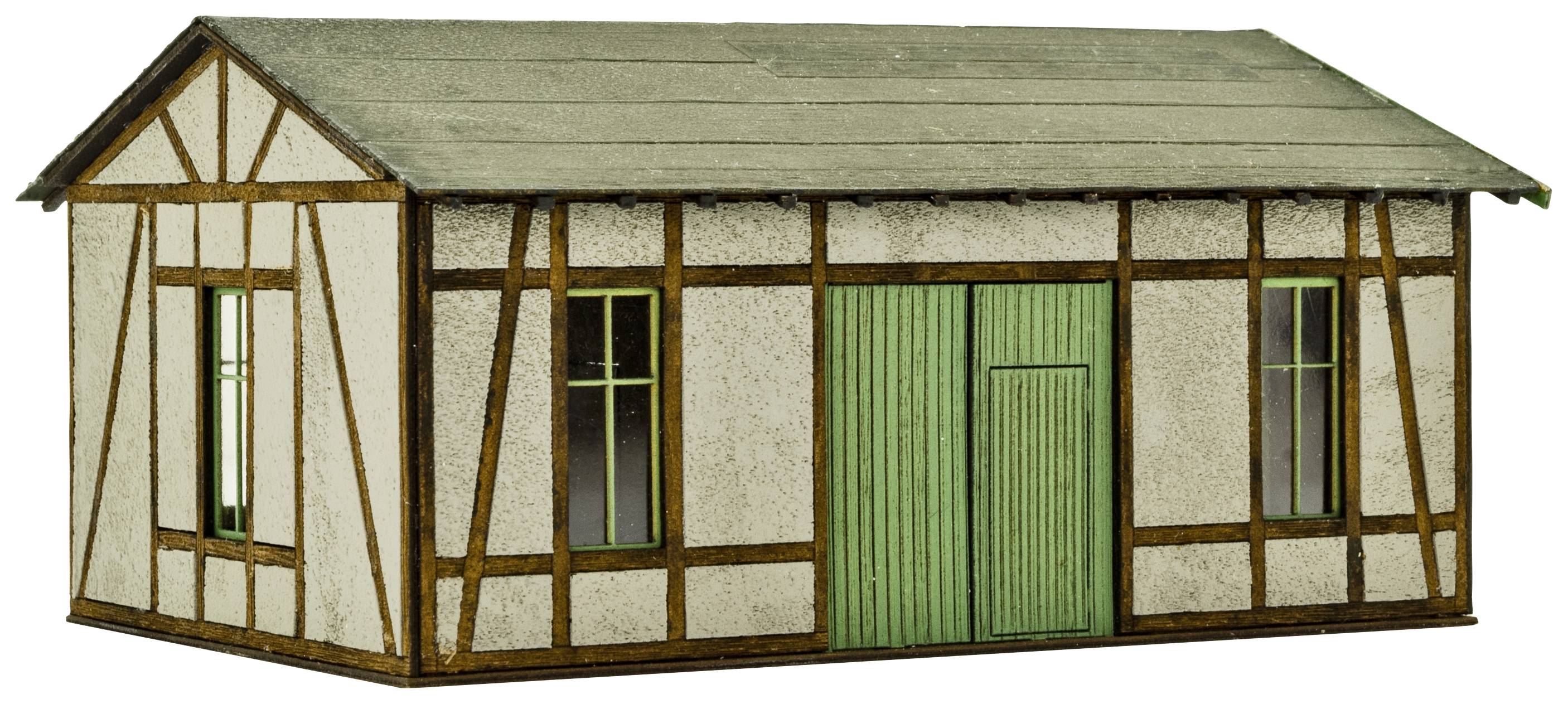 Vollmer 45640 H0 Werkstatt mit Putz-/Fachwerkfassade