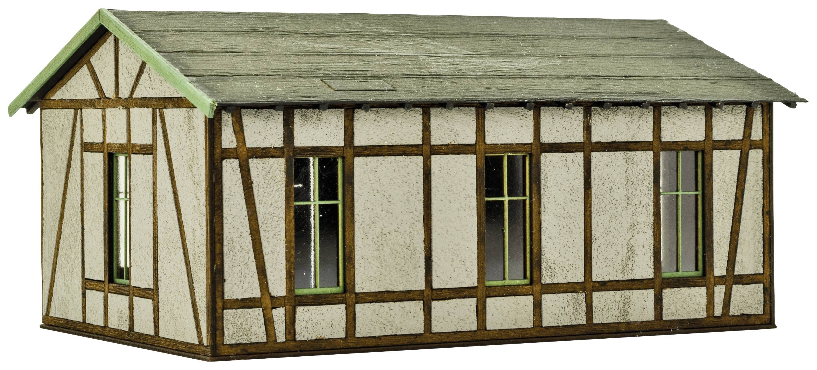 Vollmer 45640 H0 Werkstatt mit Putz-/Fachwerkfassade