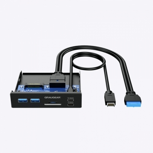 GrauGear G-MP01CR 6 Port USB 3.0-Hub Schwarz