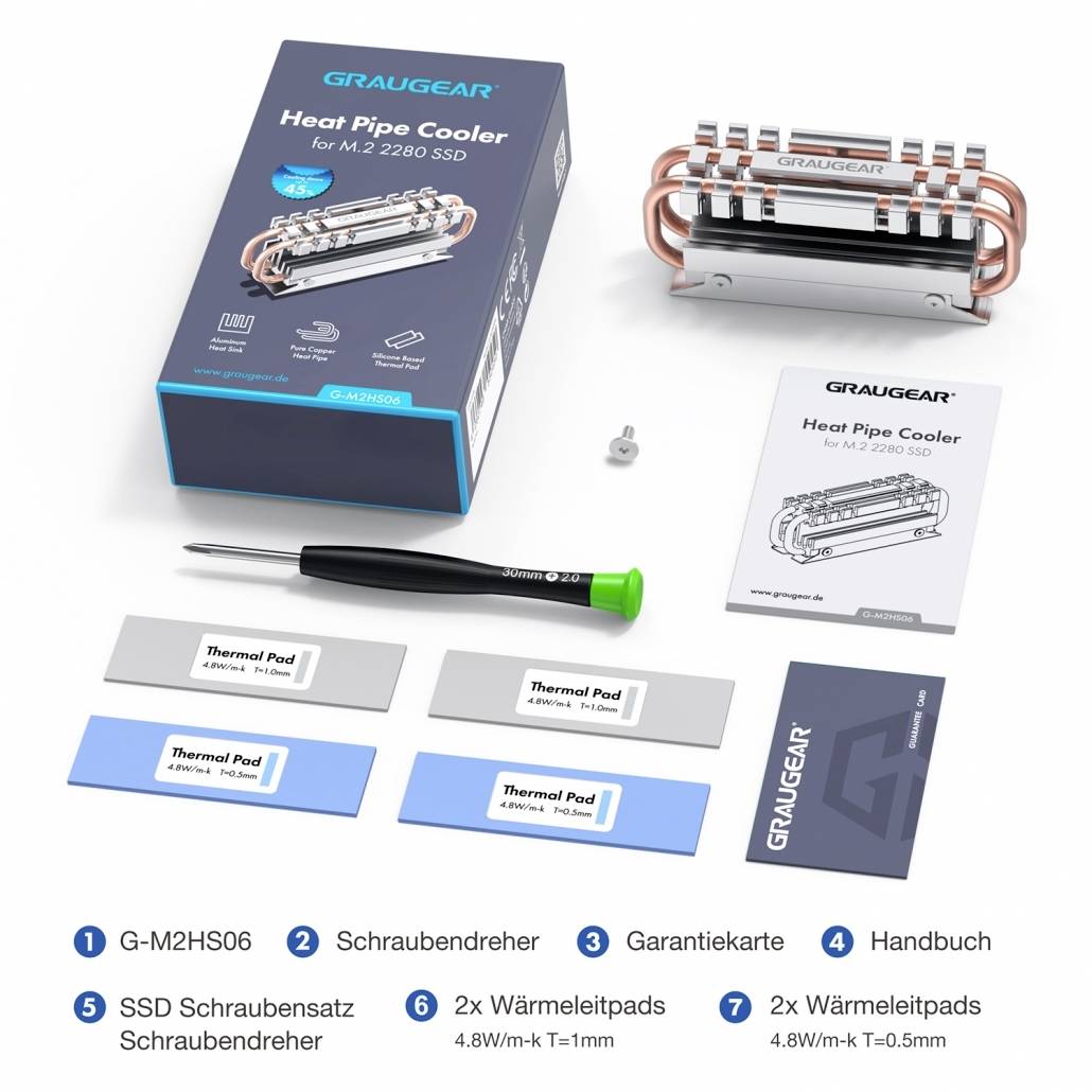 GrauGear G-M2HS06 M.2 SSD-Kühler