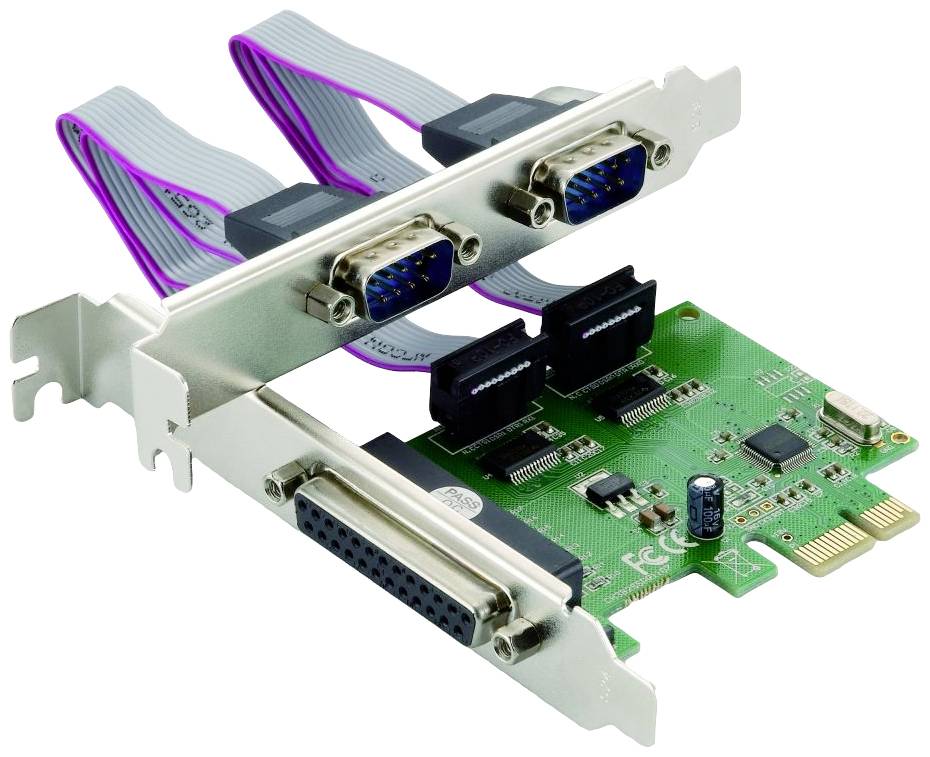 Conceptronic SPC01G 1+2 Port Serielle/Parallele Steckkarte PCIe, Parallel (IEEE 1284), Seriell (9pol.) PCIe