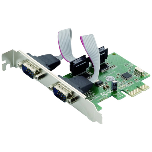 Conceptronic SRC01G 2 Port Serielle Steckkarte PCIe, Seriell (9pol.) PCIe
