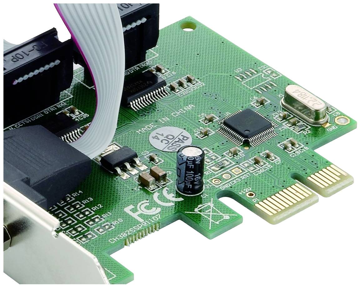 Conceptronic SRC01G 2 Port Serielle Steckkarte PCIe, Seriell (9pol.) PCIe