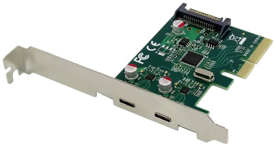 Conceptronic EMRICK07G 2 Port USB-C® 3.1 Gen2 Schnittstellenkarte PCIe, USB-C® PCIe x4