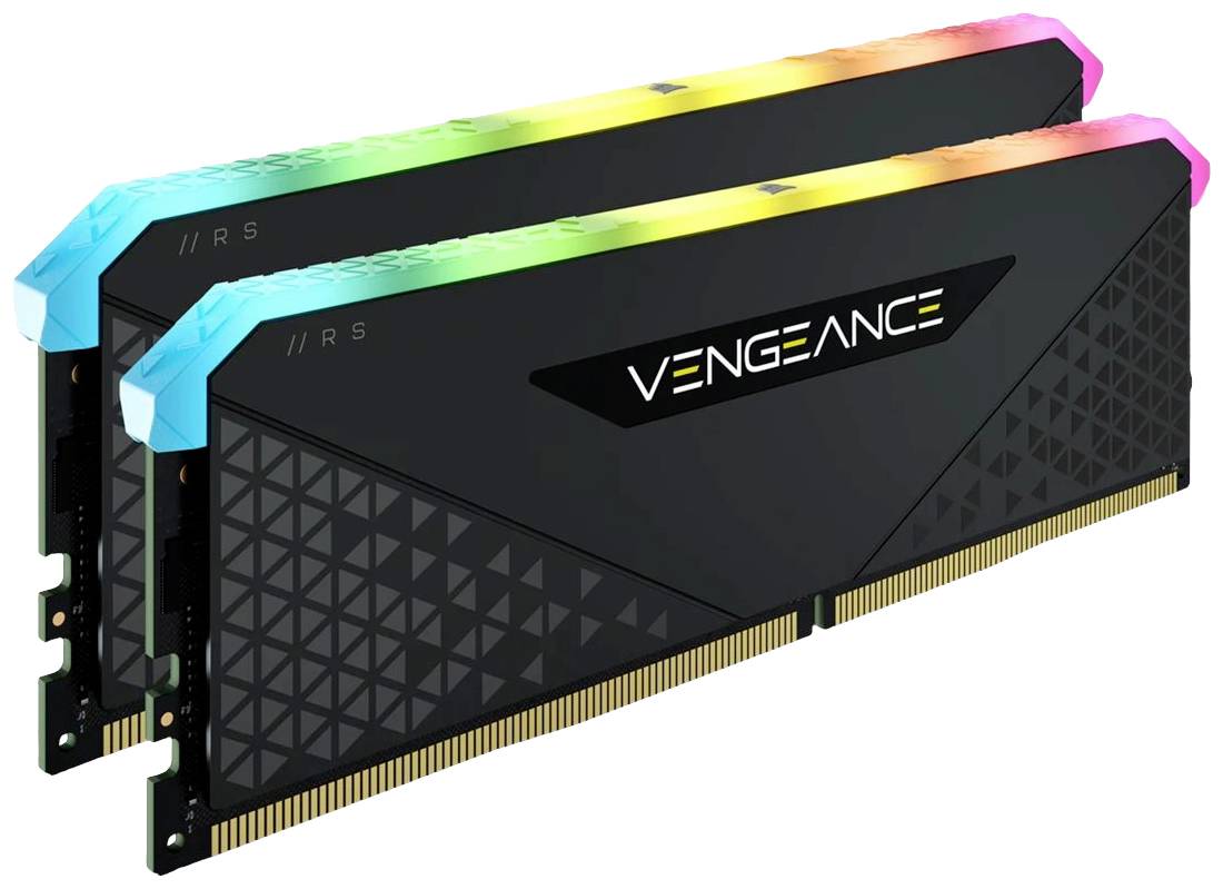 Corsair Vengeance RGB RS DDR4 PC-Arbeitsspeicher Kit DDR4 16 GB 2 x 8 GB Non-ECC 3200 MHz 288pin DIMM CL16-20-20-38 CMG16GX4M2E3200C16