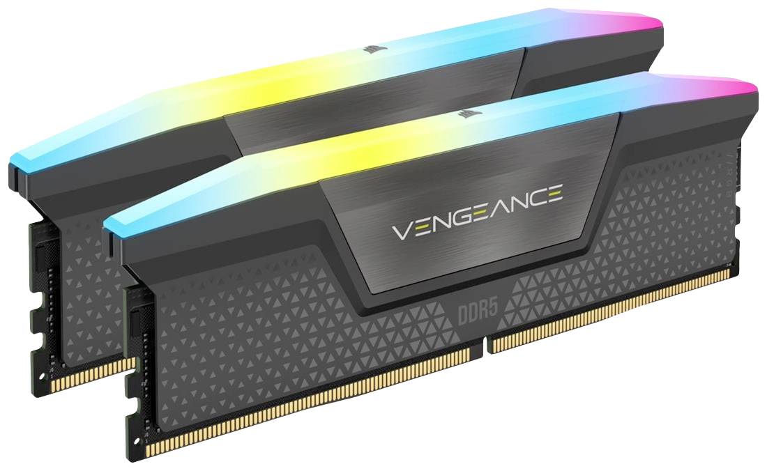 Corsair VENGEANCE RGB DDR5 PC-Arbeitsspeicher Kit DDR5 64 GB 2 x 32 GB on-die ECC 5200 MHz 288pin D
