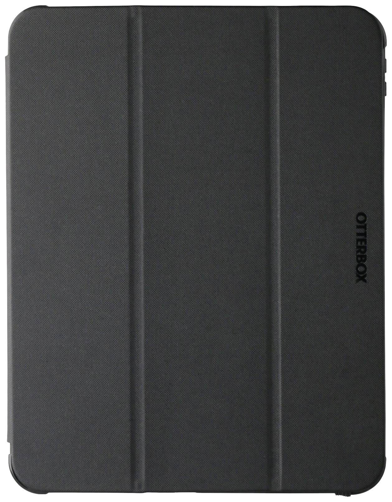 Ein schlichtes schwarzes Etui, geeignet für ein Tablet. Das Etui hat eine glatte Oberfläche und ist mit dem Markennamen 'Otterbox' bedruckt.