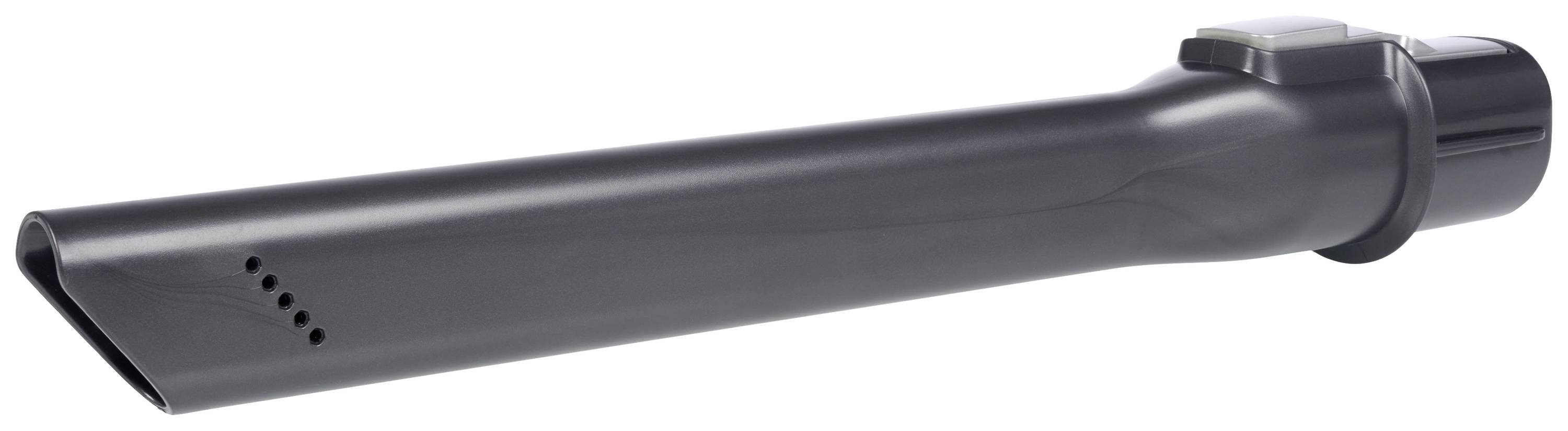 Schwarzer Staubsaugerdüsenaufsatz mit schmaler Düse, geeignet für enge Bereiche und präzise Reinigung.