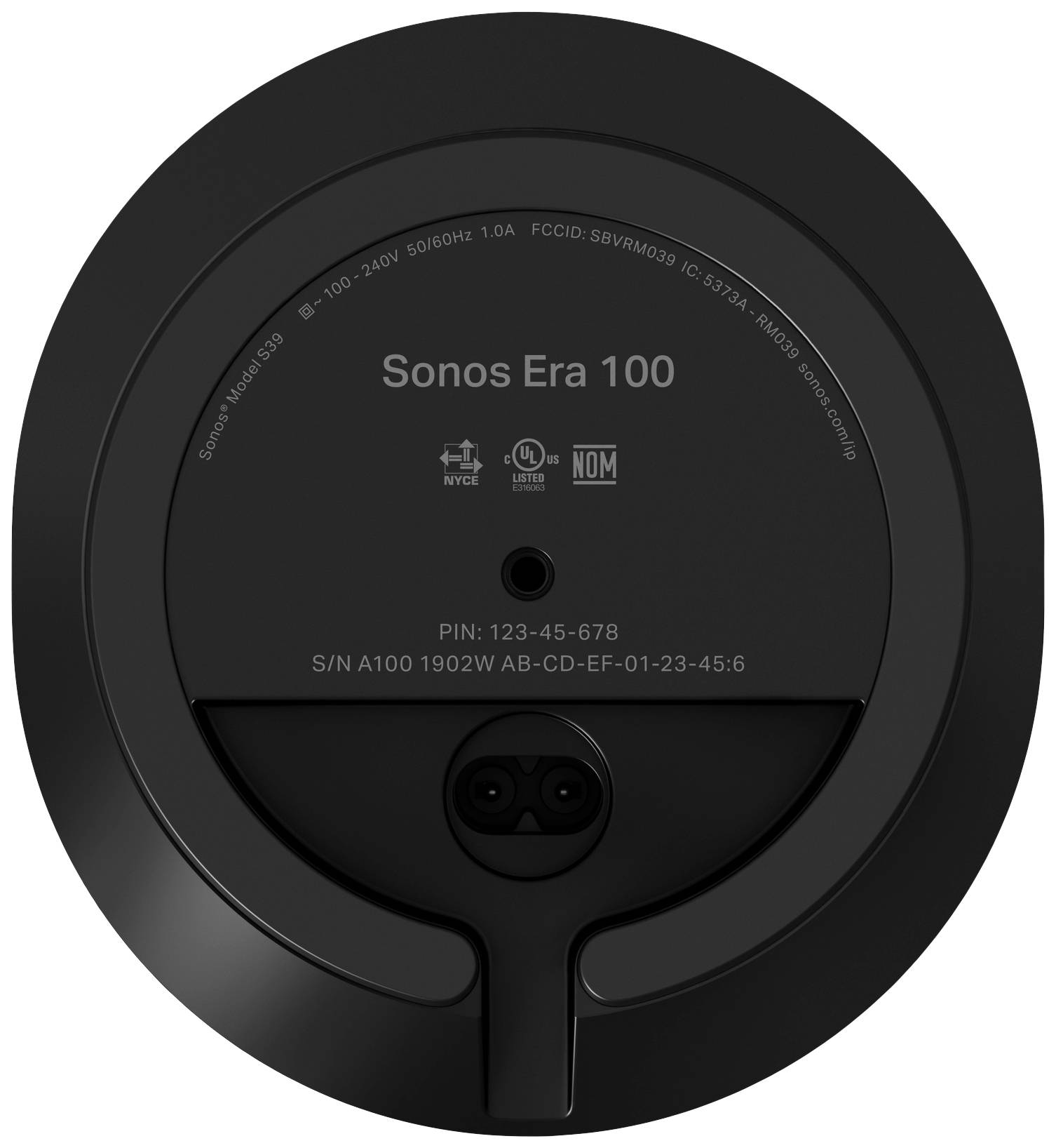 Sonos Era 100 Multiroom Lautsprecher Bluetooth®, WLAN Schwarz
