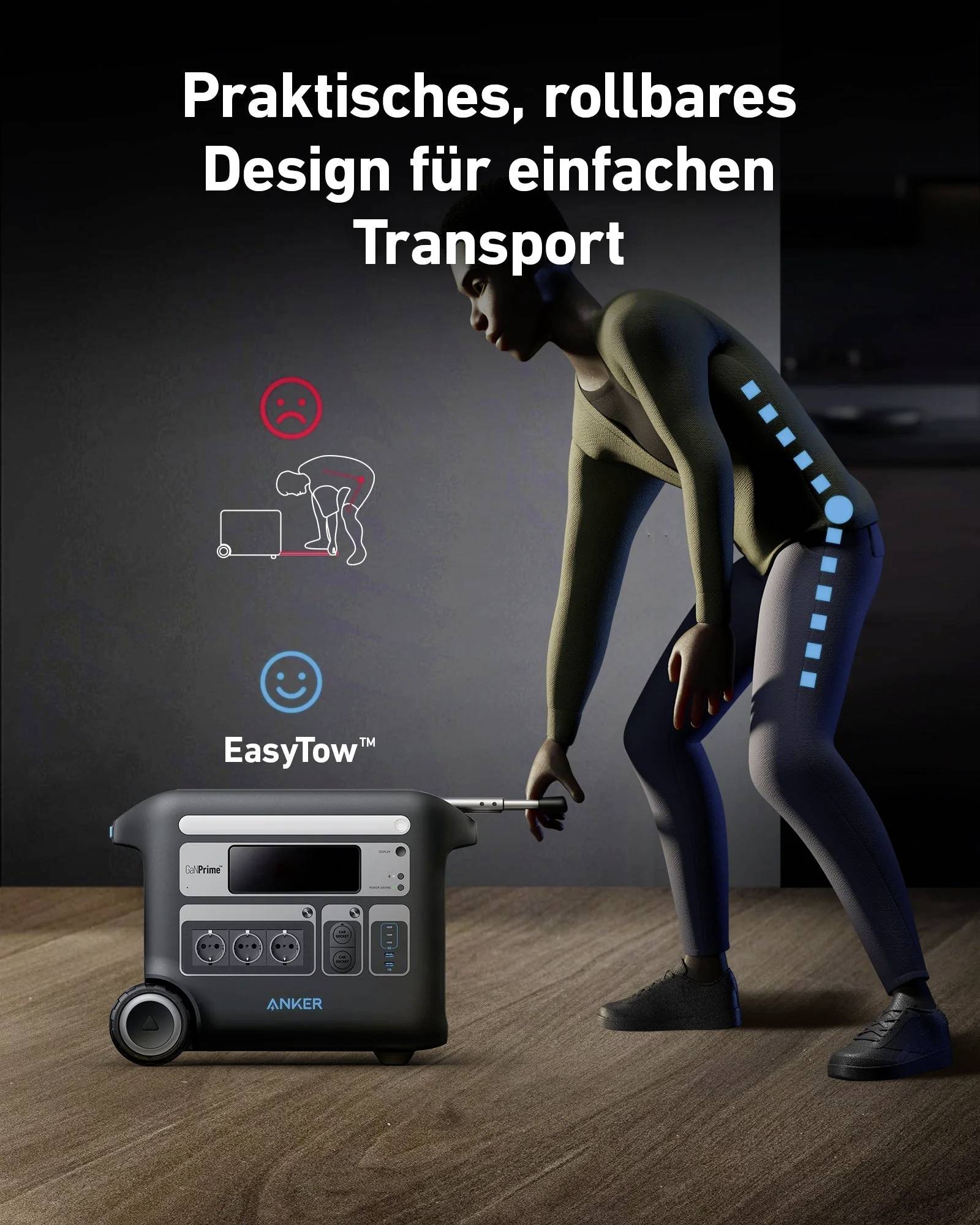 Anker 767 PowerHouse Powerstation 640 Ah LiFePO 4 Schwarz mit Laderegler