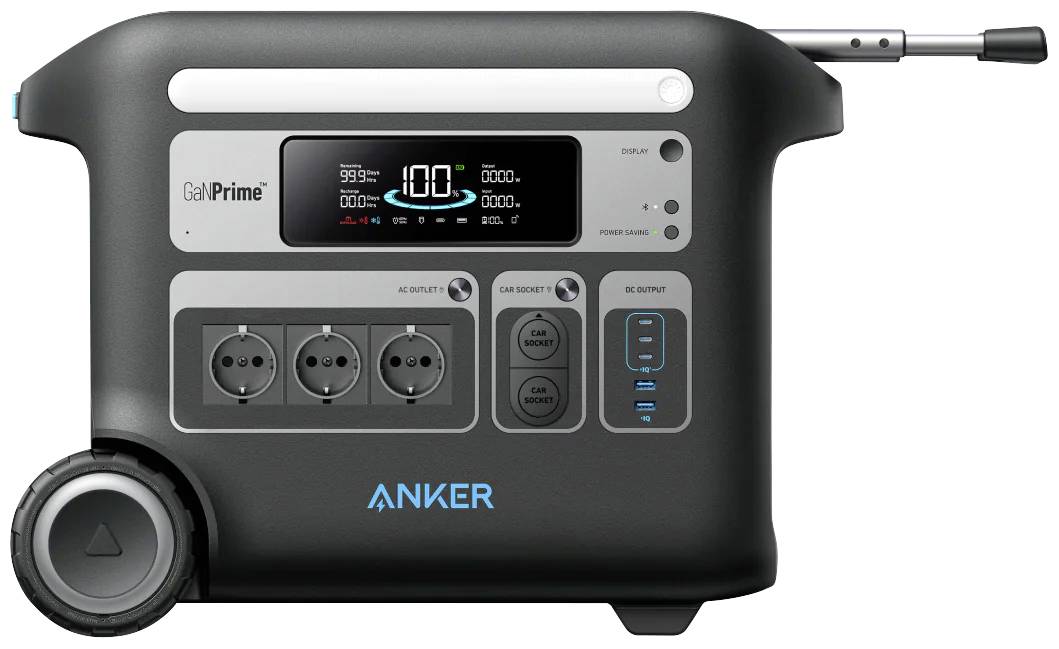 Anker 767 PowerHouse Powerstation 640 Ah LiFePO 4 Schwarz mit Laderegler
