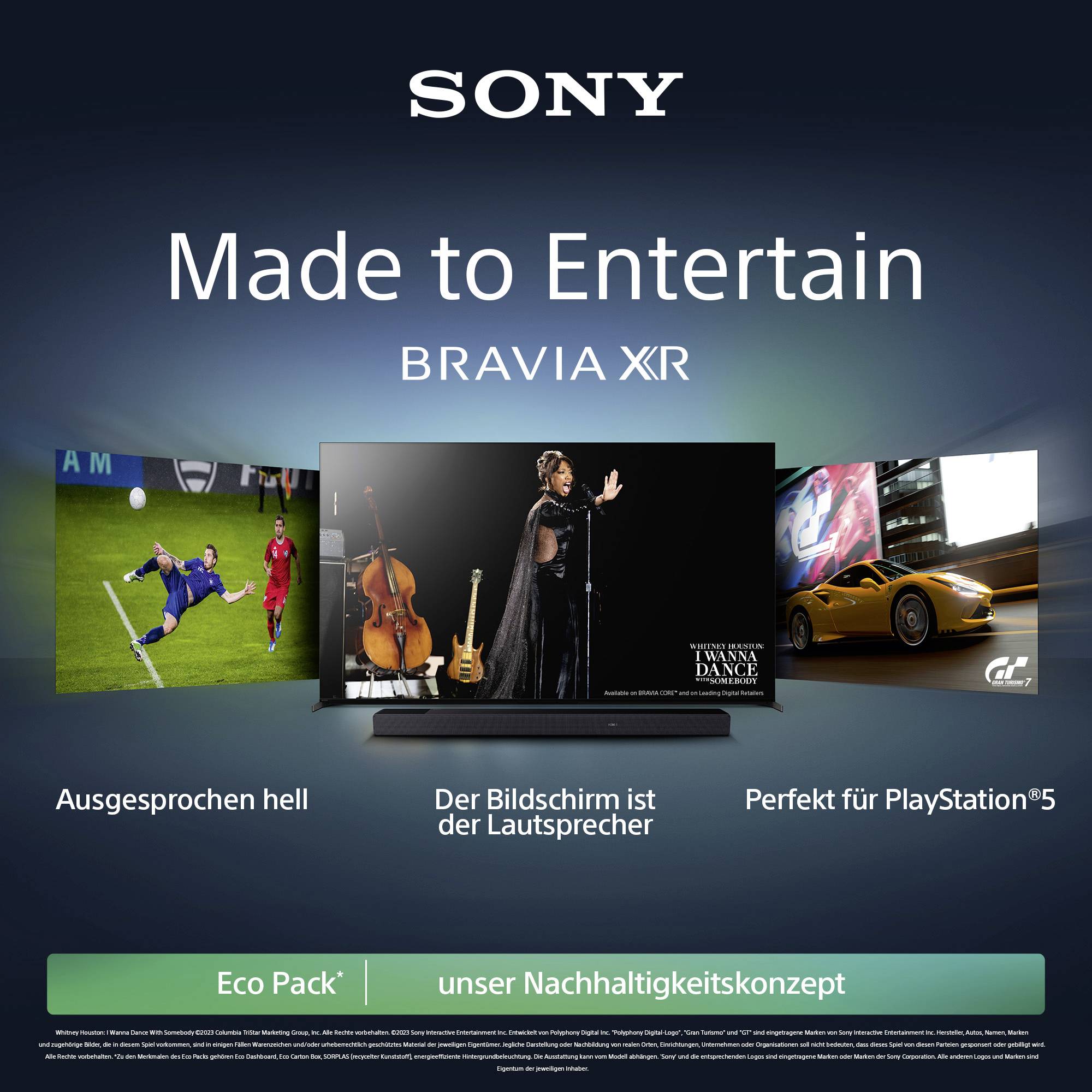 Sony XR65X90LAEP LED-TV 165.1 cm 65 Zoll EEK F (A - G) CI+, DVB-C, DVB-S, DVB-S2, DVB-T, DVB-T2, Smart TV, UHD, WLAN Silber