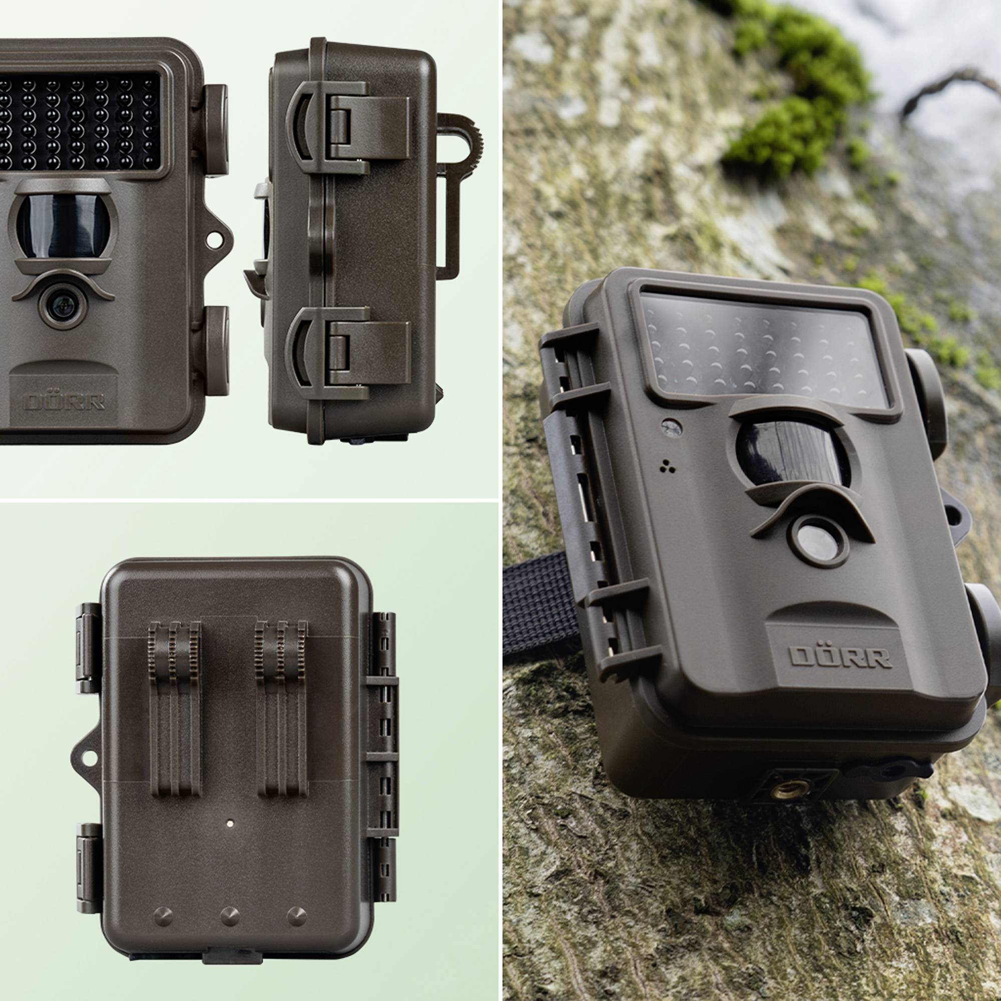 DÖRR SnapShot Mini Black 30MP 4K Wildkamera 30 Megapixel Zeitrafferfunktion, Black LEDs, Tonaufzeichnung Oliv-Braun