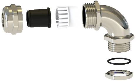 TRU COMPONENTS TC-11447436 Kabelverschraubung PG29 Messing (vernickelt) Metall 1St.