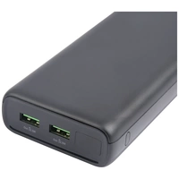 Deltaco - a nordic brand PB-C1004 Powerbank 20000 mAh LiPo USB-A, USB-C® Schwarz Deltaco - a nordic brand PB-C1004 Powerbank 20000 mAh LiPo USB-A, USB-C® Schwarz