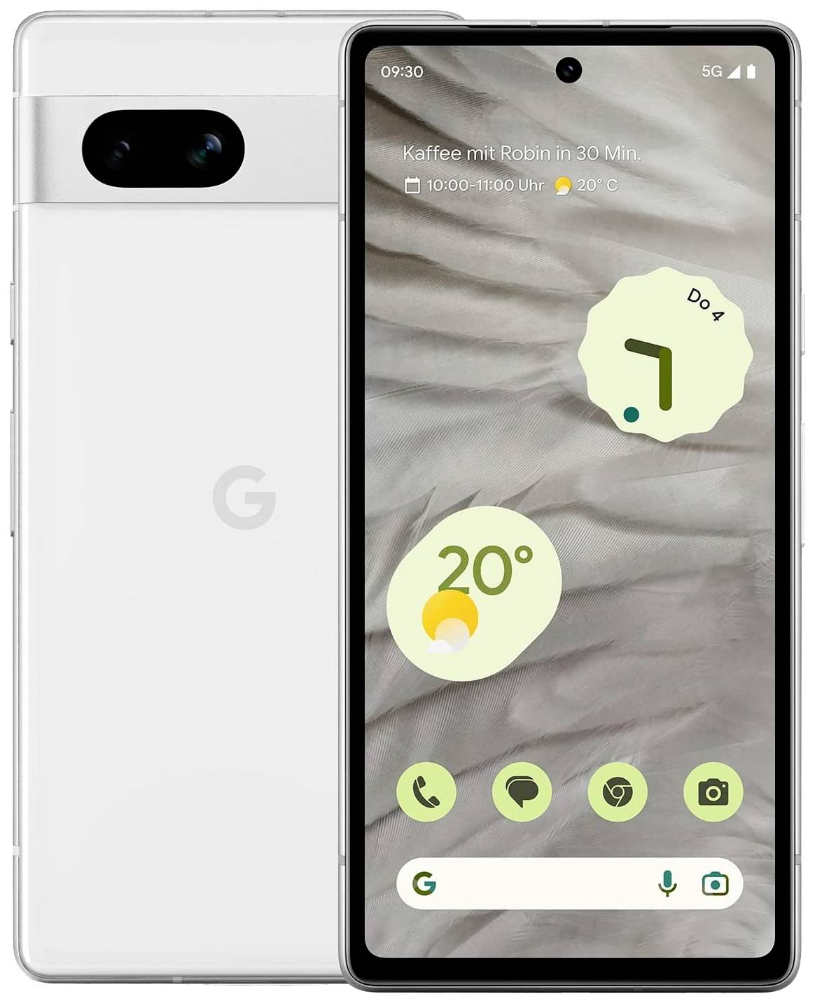 Google Pixel 7a 5G Smartphone 128 GB 15.5 cm (6.1 Zoll) Weiß Android™ 13 Dual-SIM