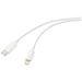 Renkforce USB-Kabel USB 2.0 USB-C® Stecker, Apple Lightning Stecker 2.00 m Weiß (frosted) RF-572408