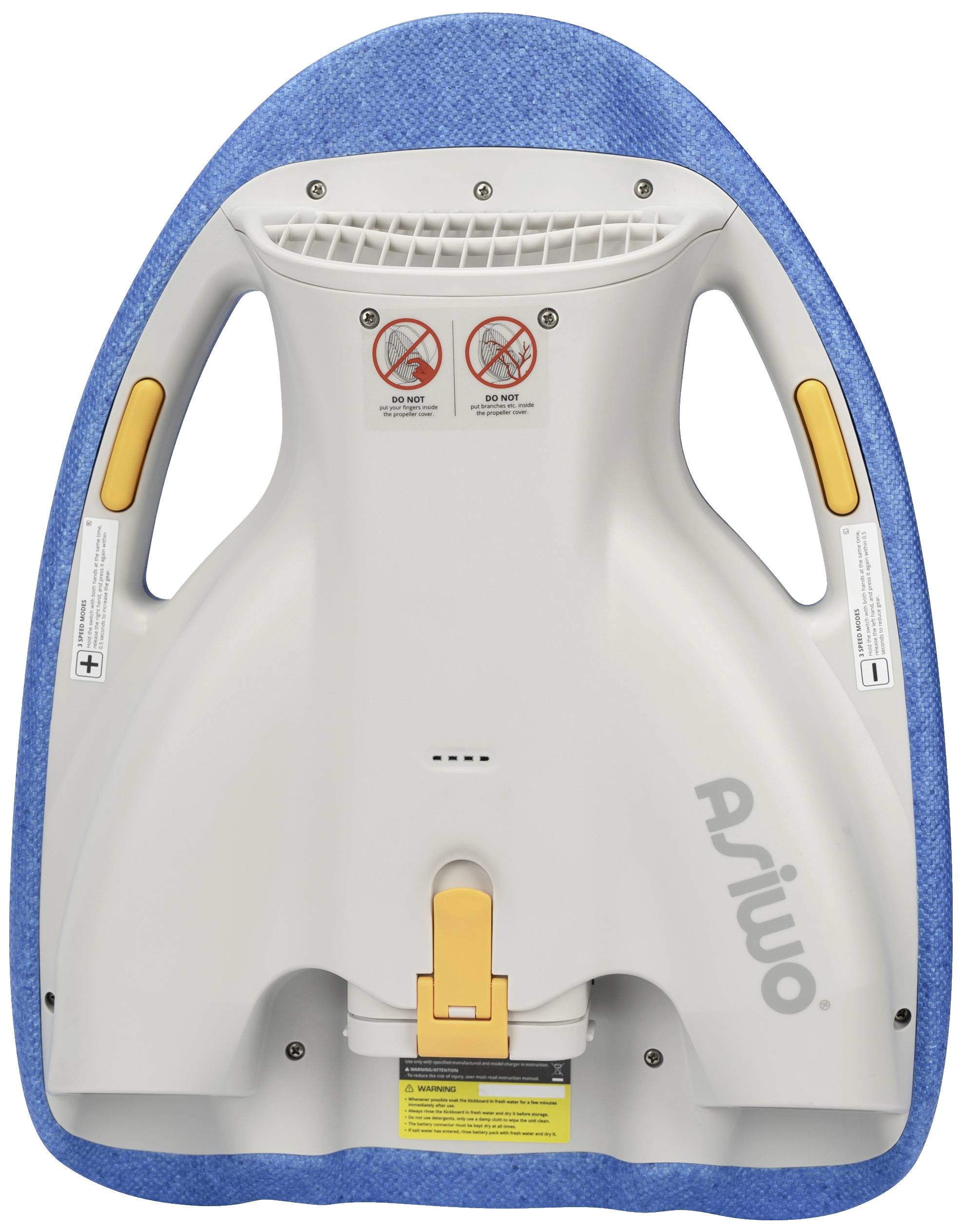 ASIWO E-Schwimmboard Unterwasser Scooter Blau-Weiß Li-Ion 37V 2500 mAh