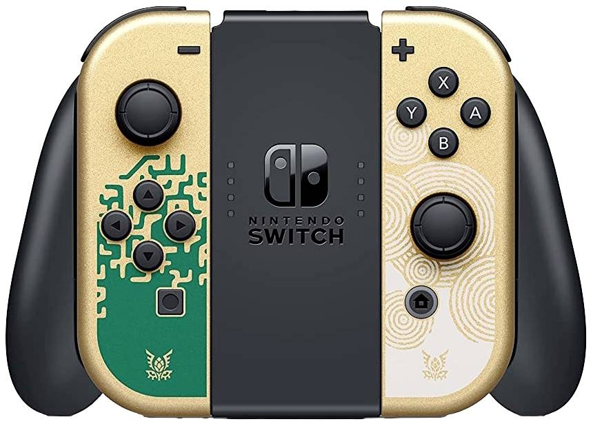 Nintendo Switch OLED + Zelda Tears of the Kingdom (KEIN Spiel enthalten) 64GB Weiß, Schwarz, Gold, Grün Limited Edition Switch