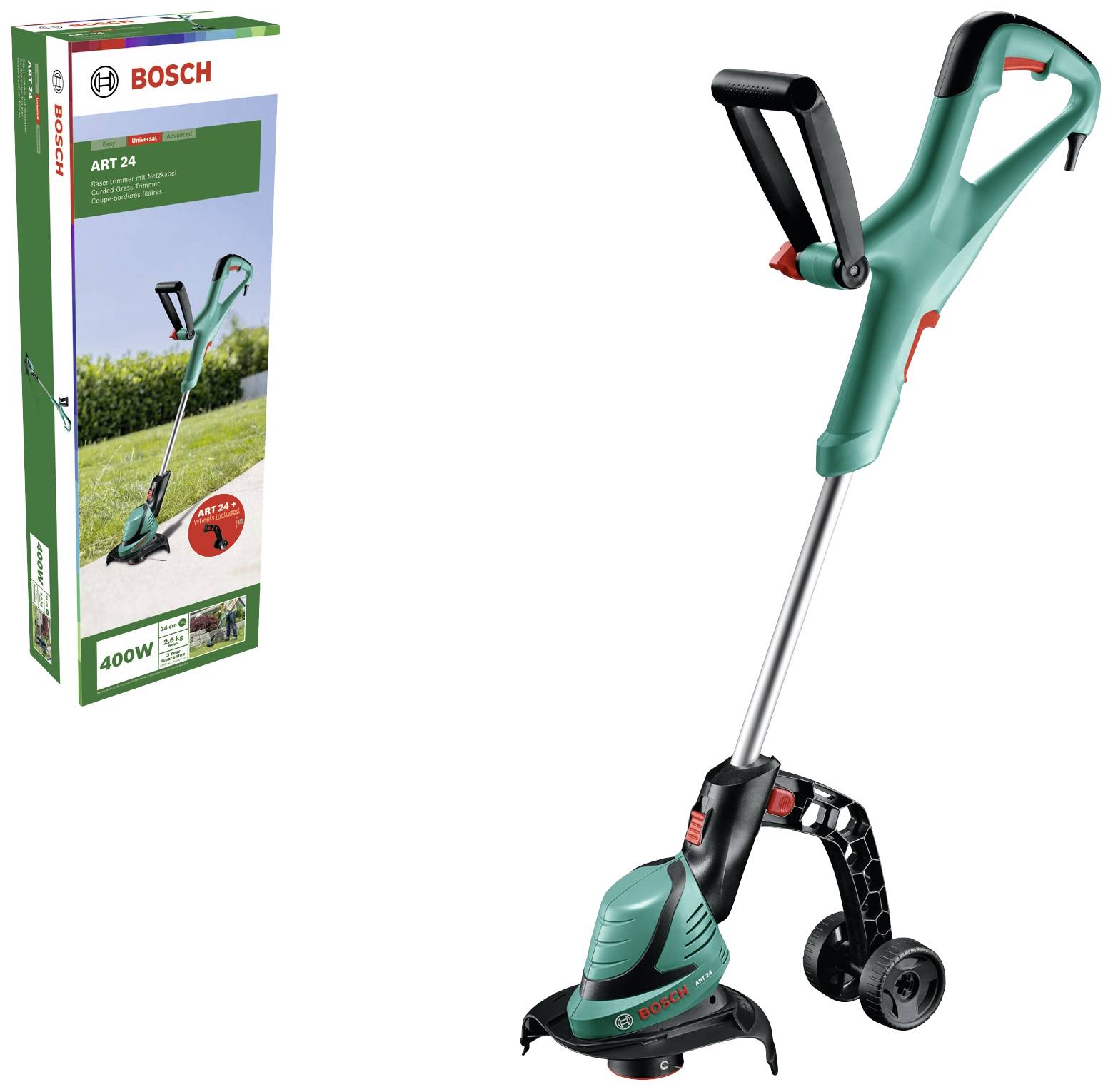 Bosch Home and Garden ART 24, B-Ware Elektro Rasentrimmer B-Ware (beschädigte / fehlende Verpackung) 230V Schnittbreite (max.)