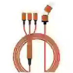 Smrter USB-Ladekabel USB 2.0 Apple Lightning Stecker, USB-A Stecker, USB-C® Stecker, USB-Micro-B Stecker 1.20m Orange mit Smrter USB-Ladekabel USB 2.0 Apple Lightning Stecker, USB-A Stecker, USB-C® Stecker, USB-Micro-B Stecker 1.20m Orange mit