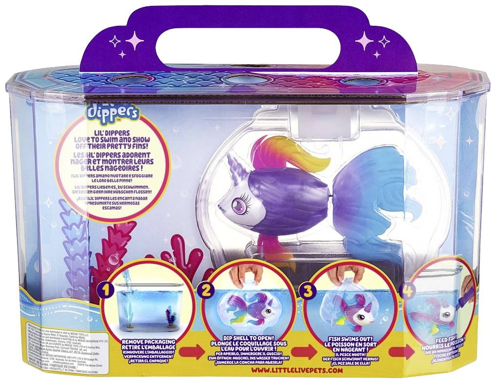 Little Live Pets Lil’ Dippers Aquarium Spielset - Unicornsea 300006