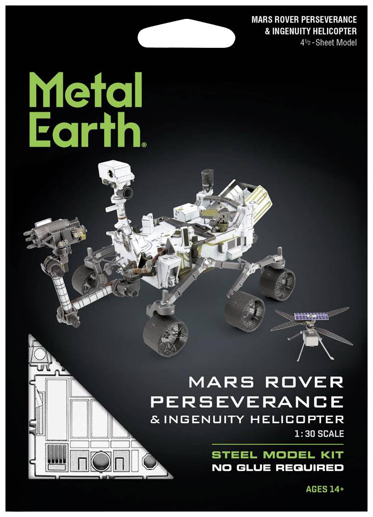 Metal Earth Mars Rover Perseverance & Ingenuity Helicopter Metallbausatz