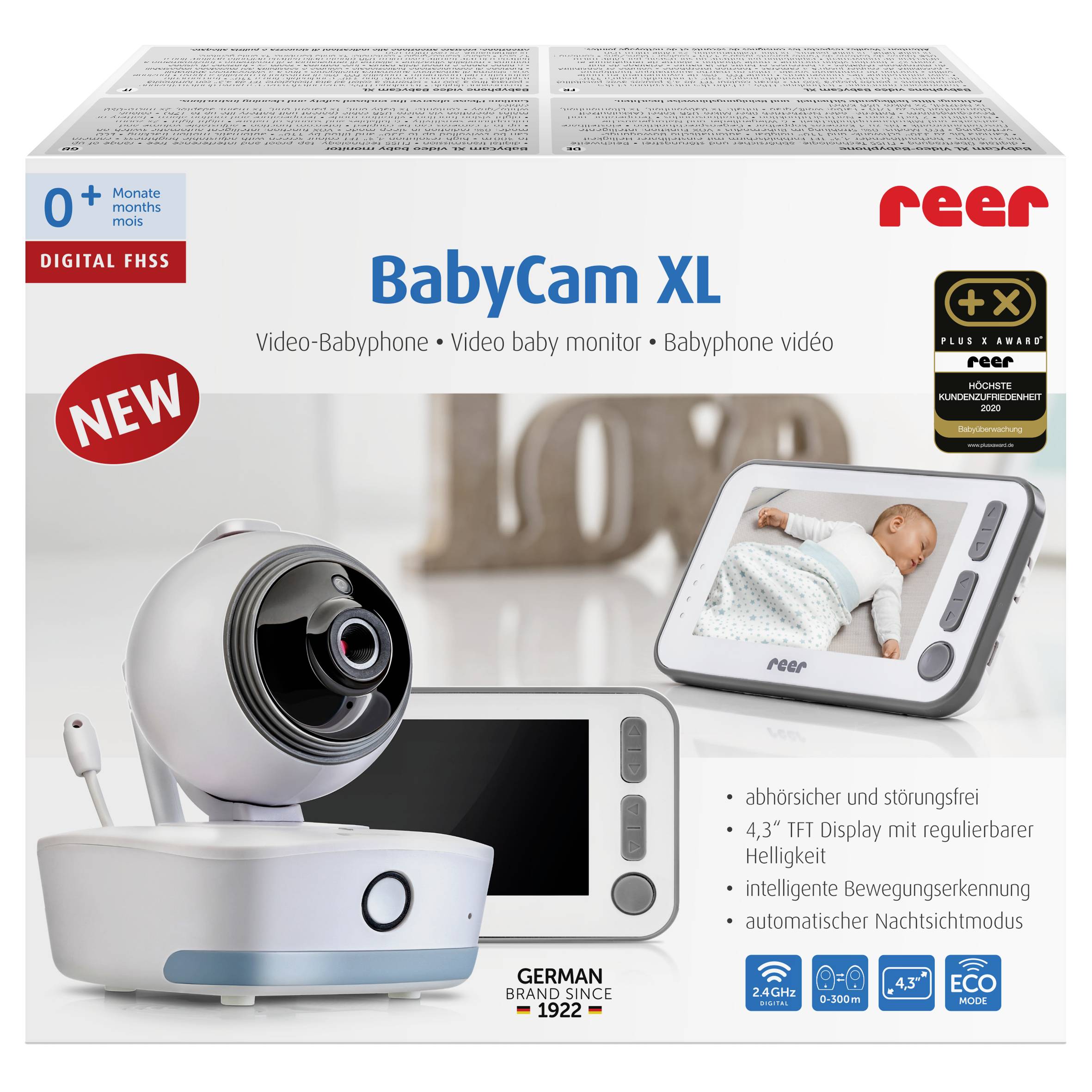 REER BabyCam XL 80440 Babyphone mit Kamera WLAN 2.4GHz
