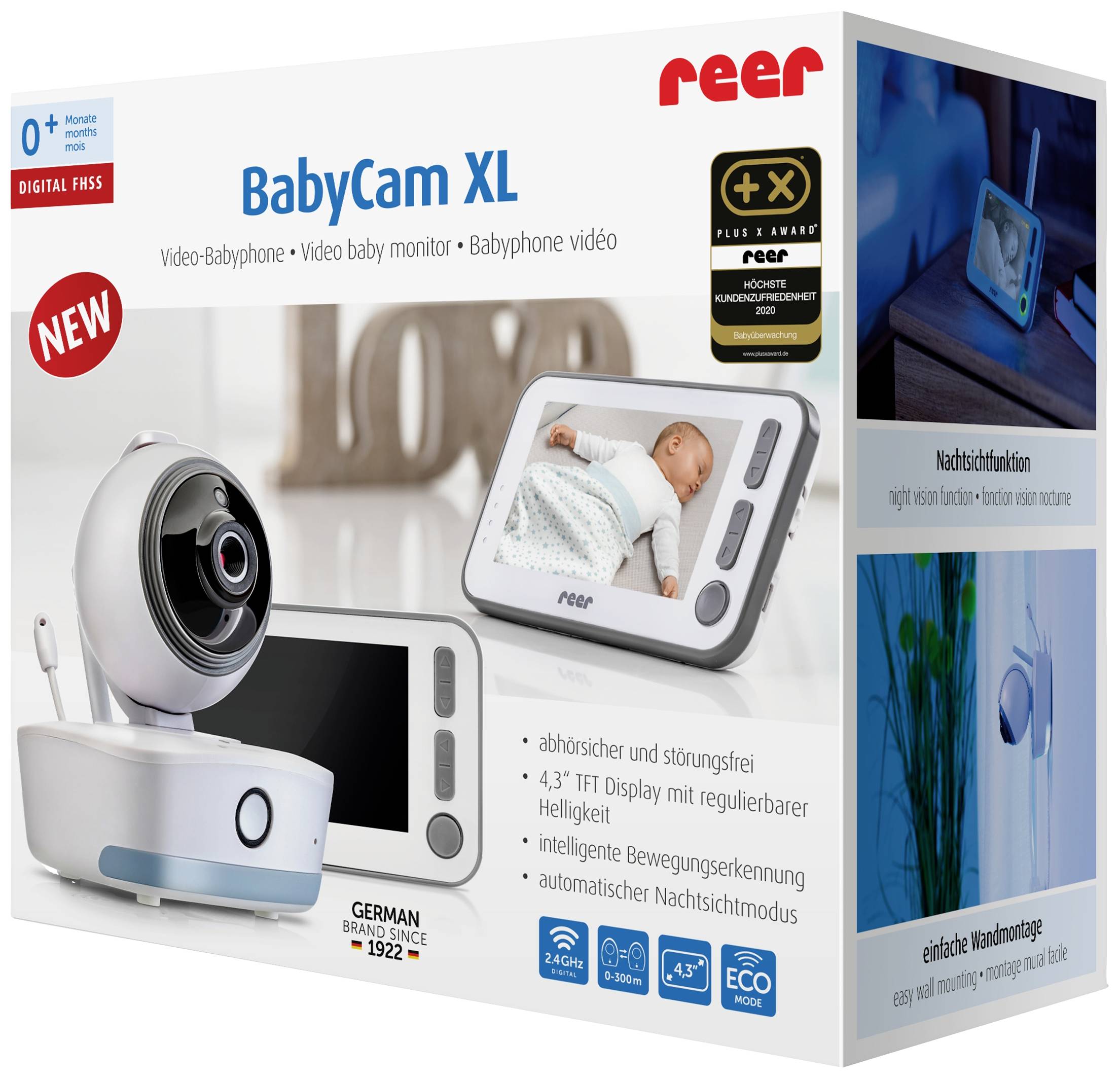 REER BabyCam XL 80440 Babyphone mit Kamera WLAN 2.4GHz
