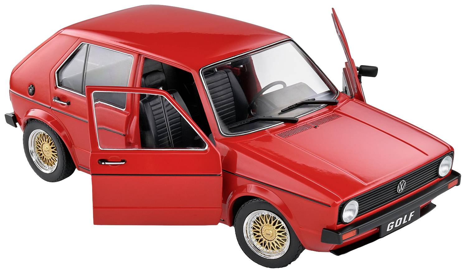 Solido VW Golf I CUSTOM II, rot 1:18 Modellauto