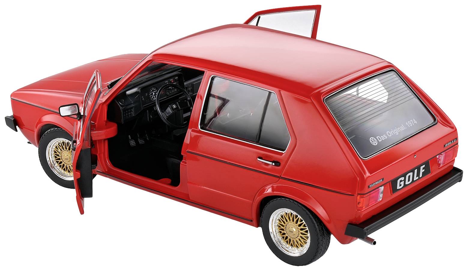 Solido VW Golf I CUSTOM II, rot 1:18 Modellauto