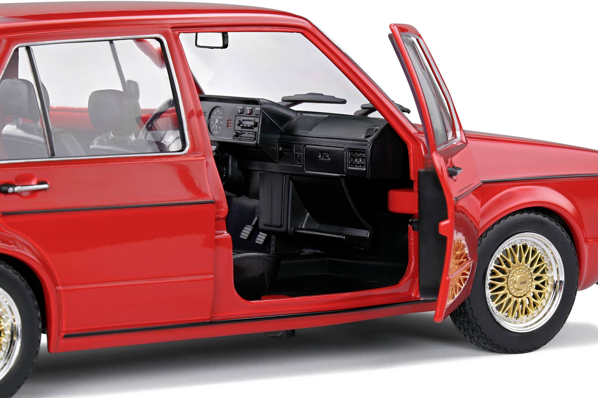 Solido VW Golf I CUSTOM II, rot 1:18 Modellauto