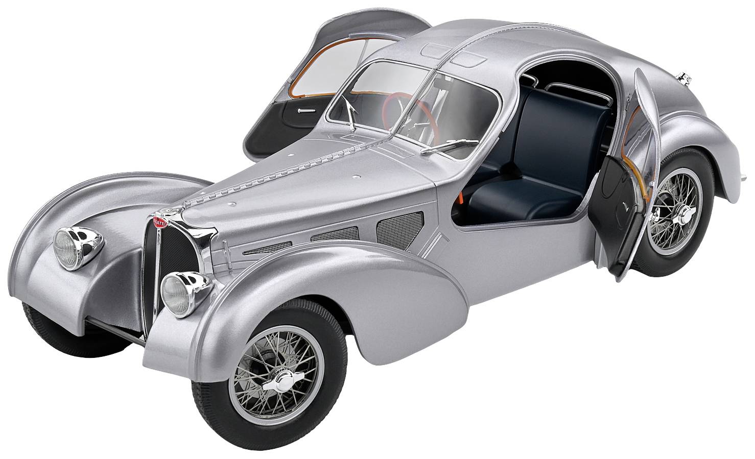 Solido Bugatti Atlantic Type 57 SC, silber 1:18 Modellauto