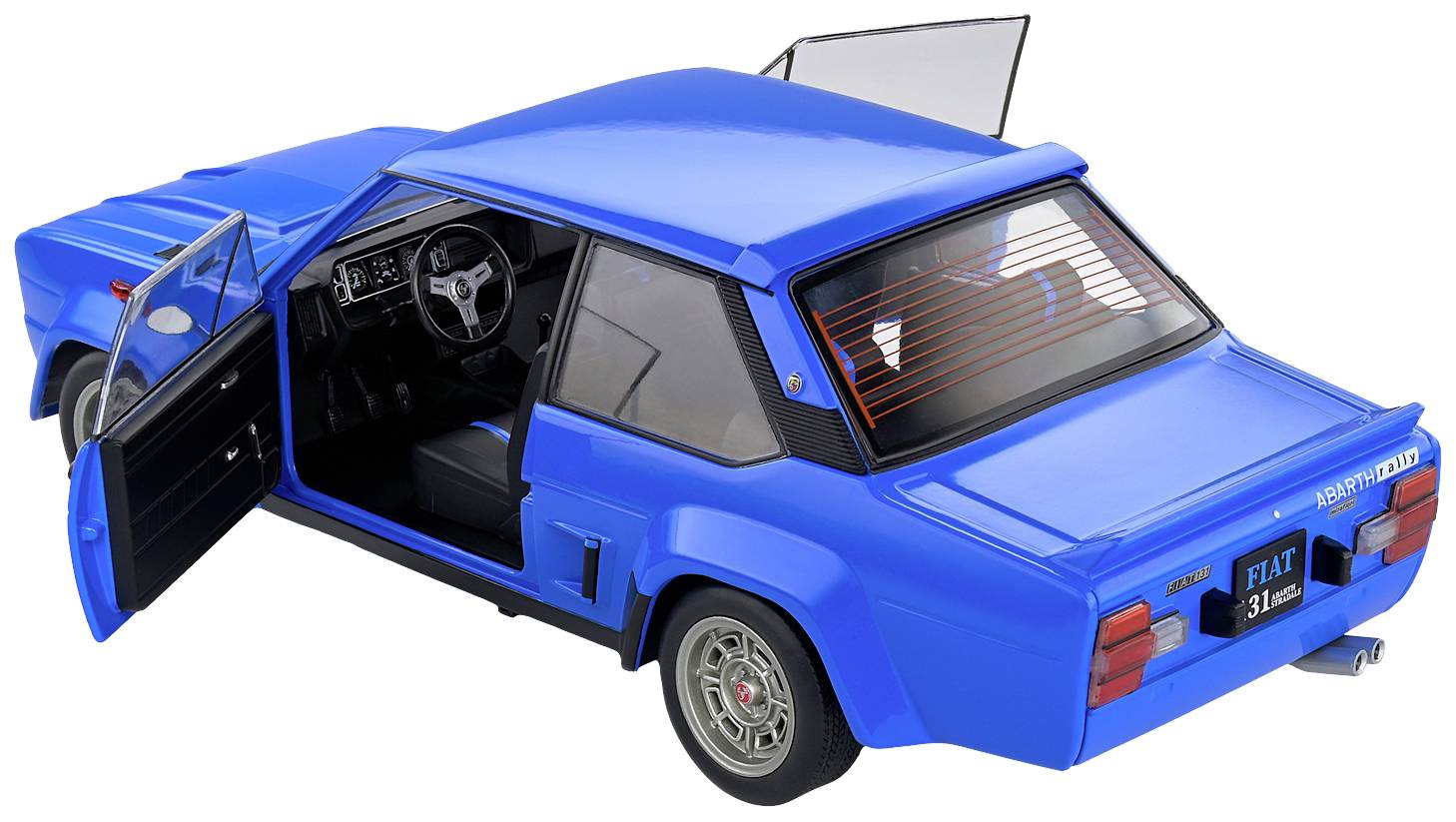 Solido Fiat 131 Abarth blau 1:18 Modellauto