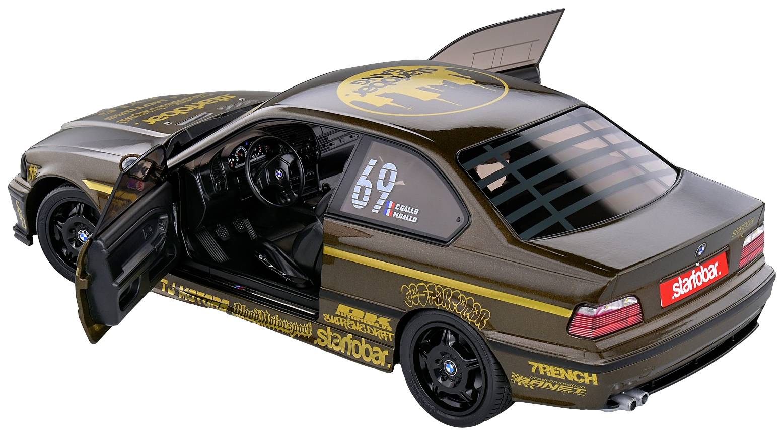 Solido BMW E36 COUPE M3 braun 1:18 Modellauto