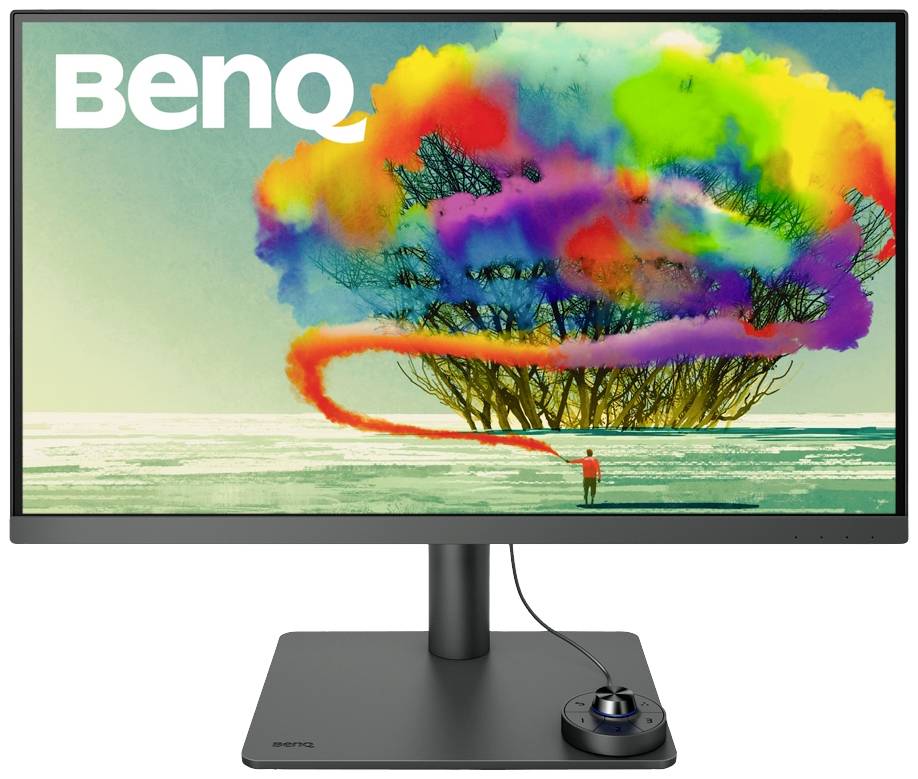 BenQ PD2705U LED-Monitor EEK G (A - G) 68.6 cm (27 Zoll) 16:9 5 ms HDMI®, Kopfhörer (3.5 mm Klinke), USB-C®, DisplayPort, USB-A IPS LCD