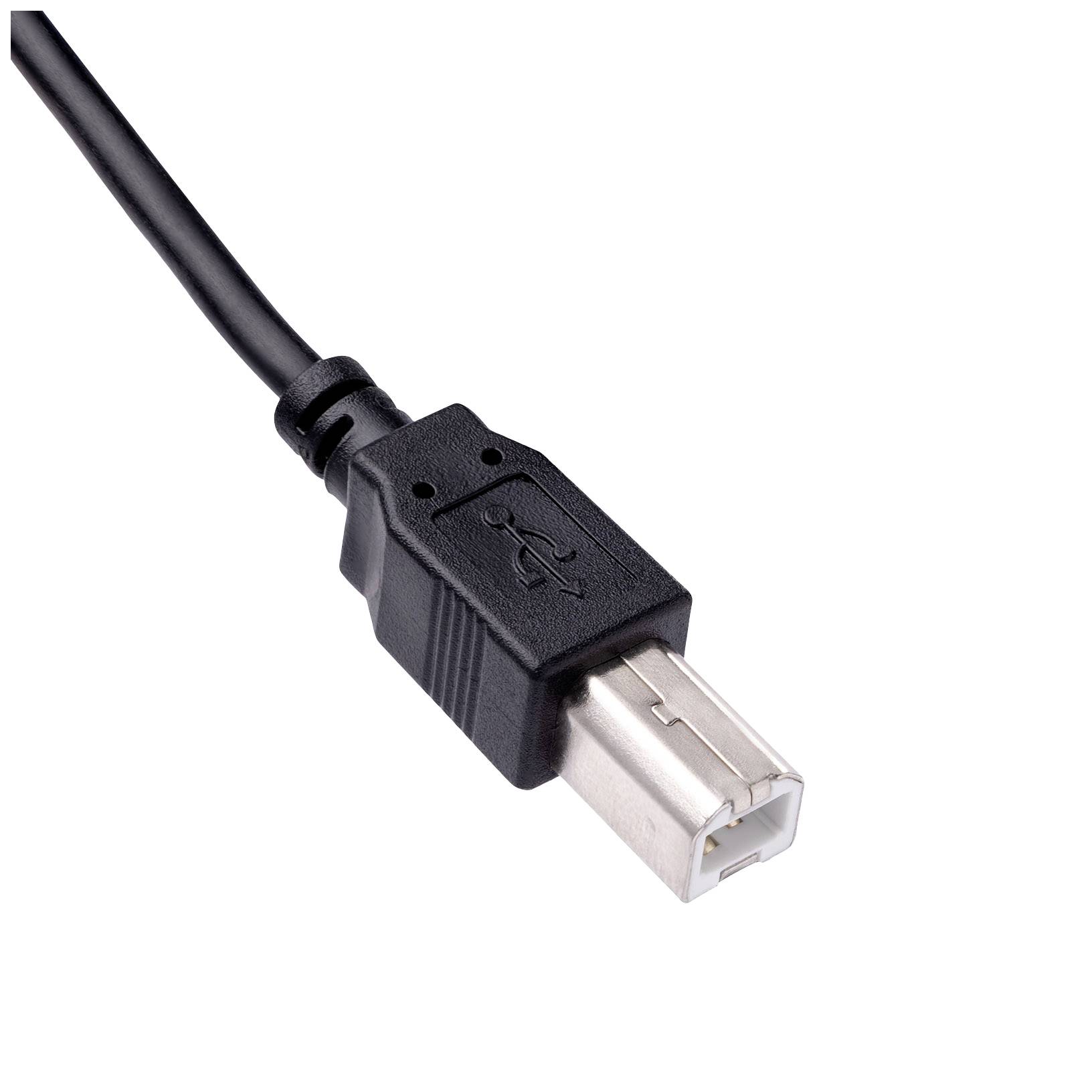 Akyga USB-Kabel USB-A Stecker, USB-B Stecker 1.80m Schwarz AK-USB-04