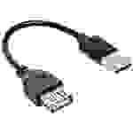 Akyga USB-Kabel USB-A Stecker, USB-A Buchse 0.15 m Schwarz AK-USB-23