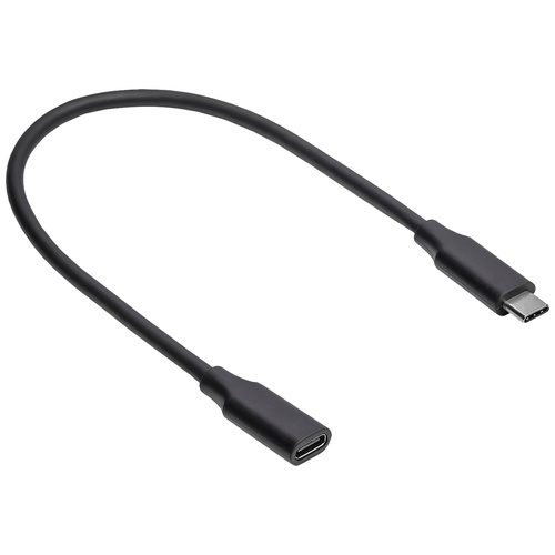 Akyga USB-Kabel USB-C® Stecker, USB-C® Buchse 0.30 m Schwarz AK-USB-32
